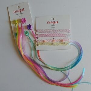 Cat & Jack Red and Pink Hair Accessories Set